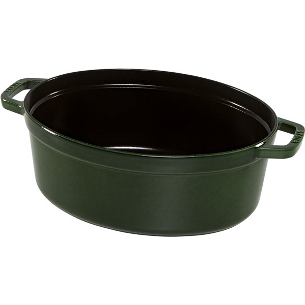 Staub La Cocotte 33cm ovale, verde basilico, ghisa