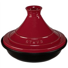 Staub Tajine 28cm rotondo ghisa rosso