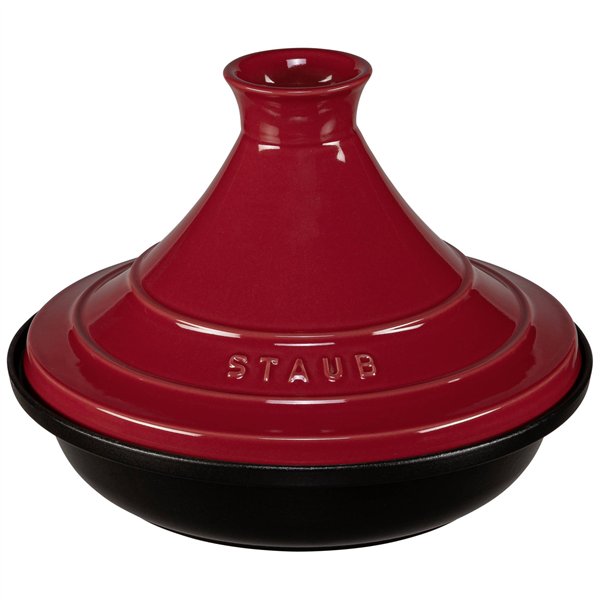 Staub Tajine 28cm rotondo ghisa rosso
