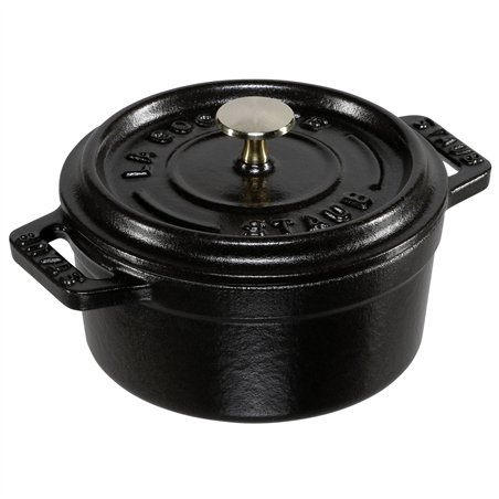 Staub Mini Cocotte 10cm rotondo, nero, ghisa