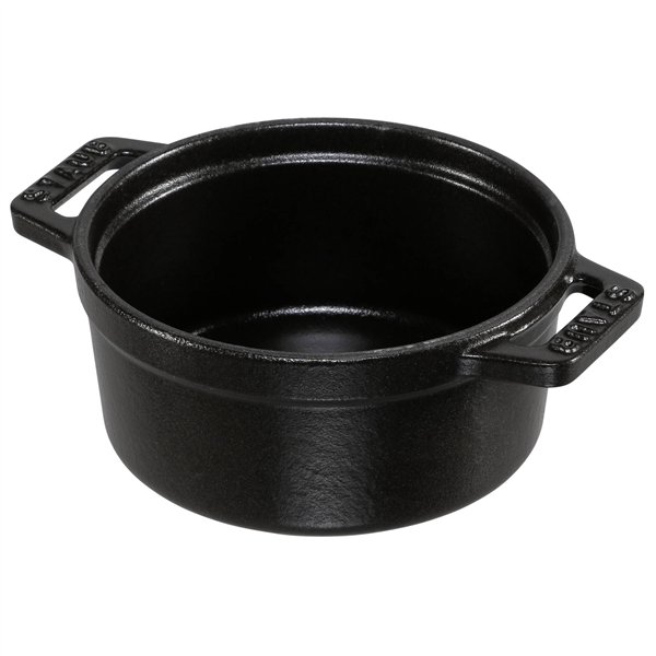 Staub Mini Cocotte 10cm rotondo, nero, ghisa