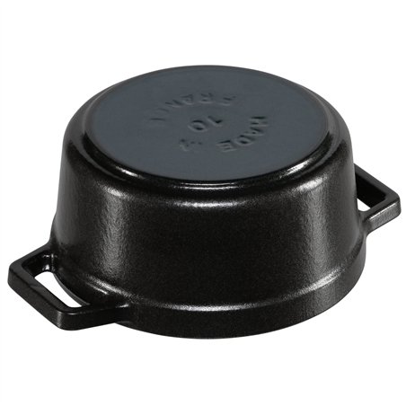 Staub Mini Cocotte 10cm rotondo, nero, ghisa