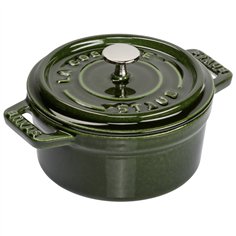 Staub Mini Cocotte 10cm rotondo verde basilico, ghisa