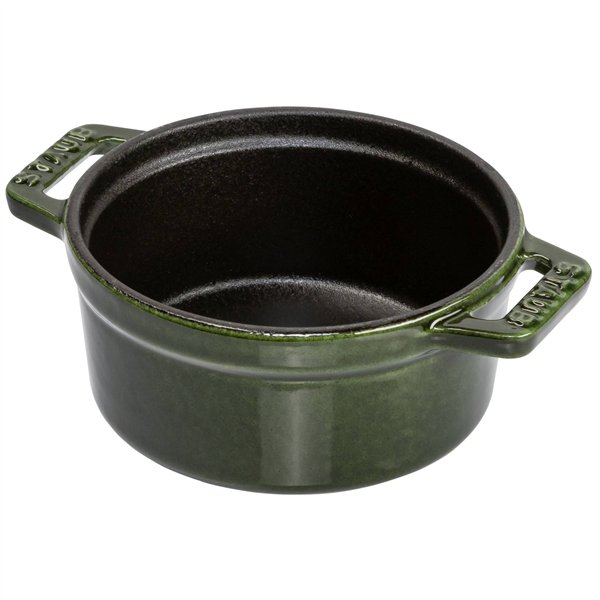 Staub Mini Cocotte 10cm rotondo verde basilico, ghisa