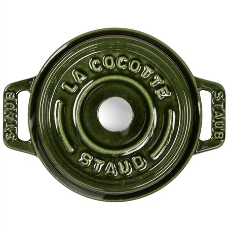Staub Mini Cocotte 10cm rotondo verde basilico, ghisa
