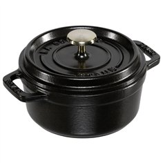 Staub casseruola 12cm rotondo nero, ghisa