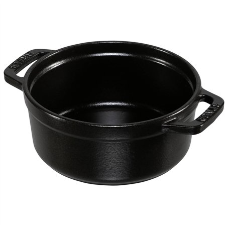 Staub casseruola 12cm rotondo nero, ghisa