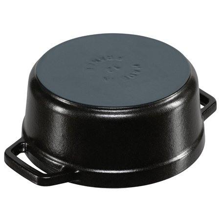 Staub casseruola 12cm rotondo nero, ghisa