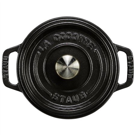 Staub casseruola 12cm rotondo nero, ghisa
