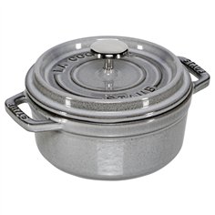 Staub casseruola 12cm rotondo grigio, ghisa