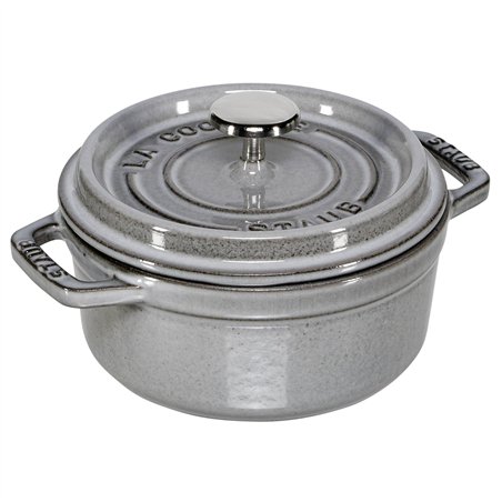 Staub casseruola 12cm rotondo grigio, ghisa