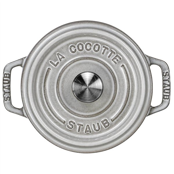 Staub casseruola 12cm rotondo grigio, ghisa