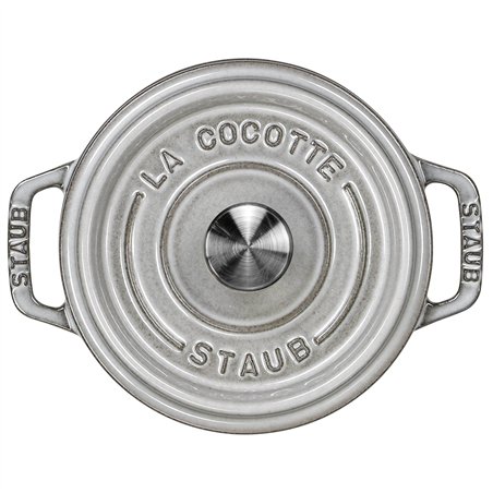 Staub casseruola 12cm rotondo grigio, ghisa