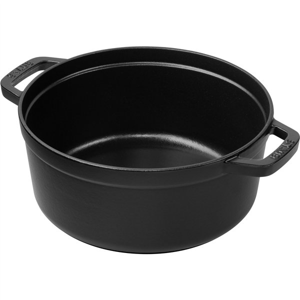 Staub La Cocotte 20cm rund, nero, ghisa