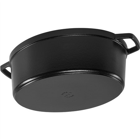 Staub La Cocotte 41cm ovale nero, ghisa