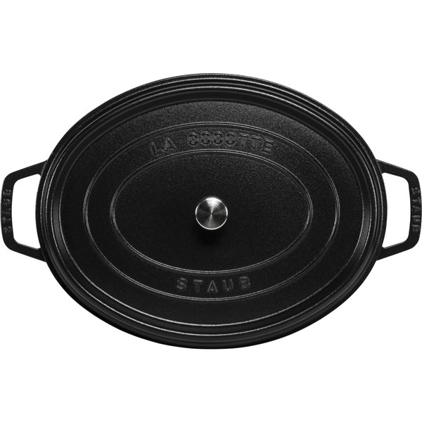 Staub La Cocotte 41cm ovale nero, ghisa