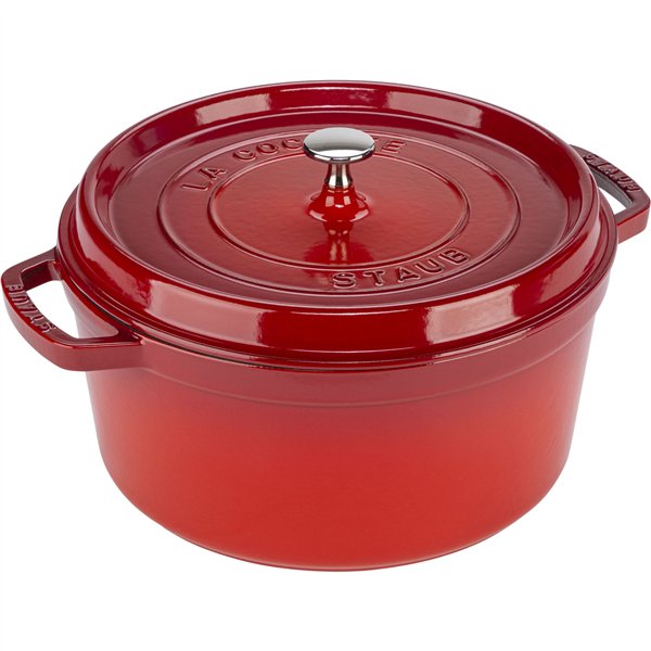 Staub La Cocotte 28cm rotondo, rosso ciliegia, ghisa