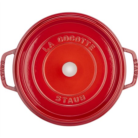 Staub La Cocotte 28cm rotondo, rosso ciliegia, ghisa