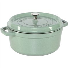 Staub La Cocotte 24cm rotondo verde salvia, ghisa