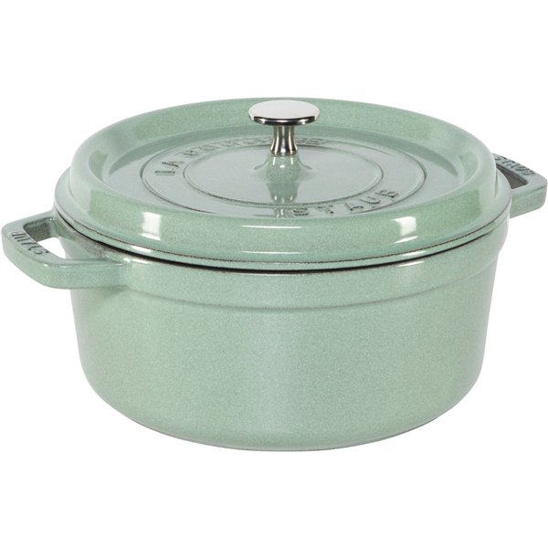 Staub La Cocotte 24cm rotondo verde salvia, ghisa