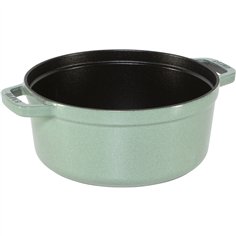 Staub La Cocotte 24cm rotondo verde salvia, ghisa 2