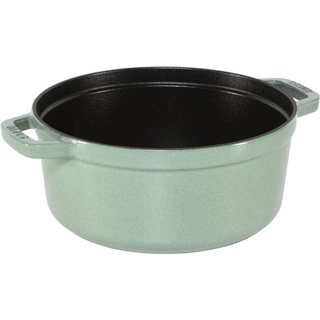 Staub La Cocotte 24cm rotondo verde salvia, ghisa