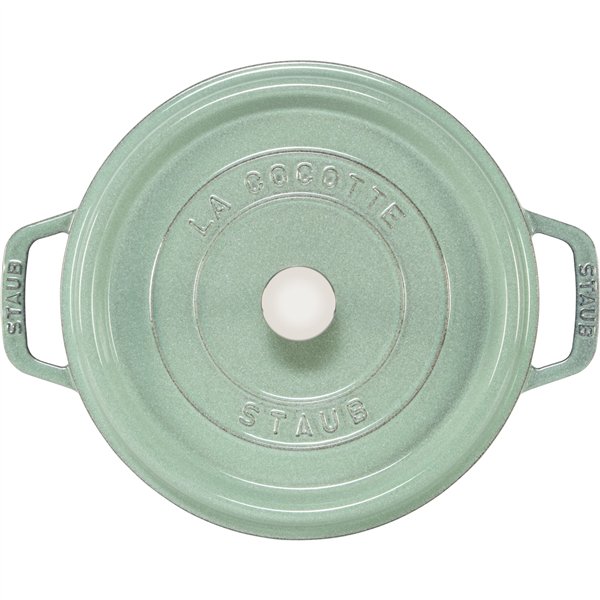 Staub La Cocotte 24cm rotondo verde salvia, ghisa