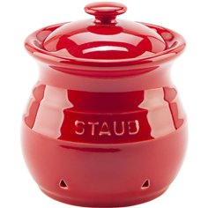 Staub Knoblauch Aufbewahrung 11 cm kirschrot