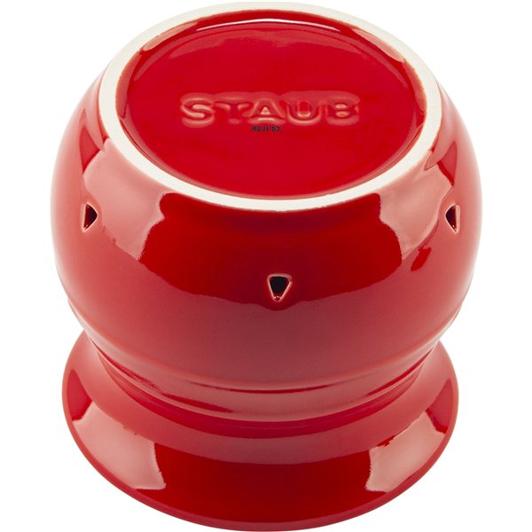 Staub Knoblauch Aufbewahrung 11 cm kirschrot