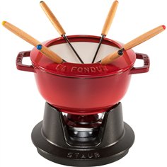 Staub La Fondue 18 cm rosso ciliegia, ghisa