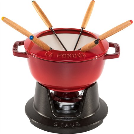 Staub La Fondue 18 cm rosso ciliegia, ghisa