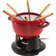 Staub La Fondue 18 cm rosso ciliegia, ghisa 2