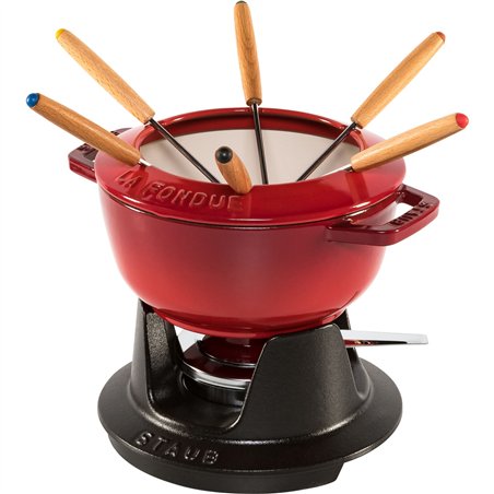 Staub La Fondue 18 cm rosso ciliegia, ghisa