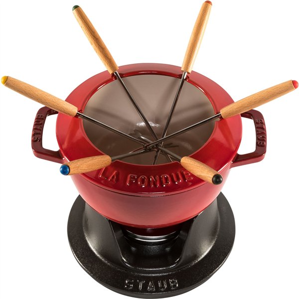 Staub La Fondue 18 cm rosso ciliegia, ghisa