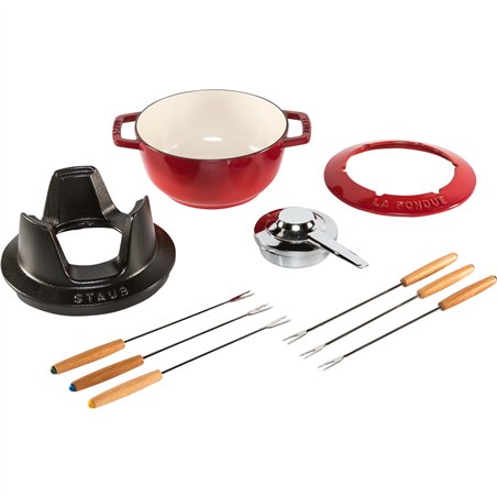 Staub La Fondue 18 cm rosso ciliegia, ghisa