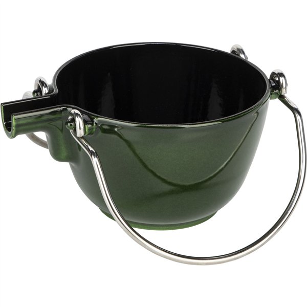 Staub Teekanne 1,15 L basilikum- grün Gusseisen, rund