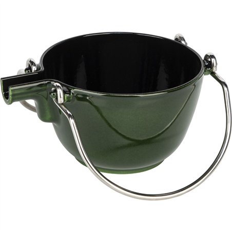 Staub Teekanne 1,15 L basilikum- grün Gusseisen, rund