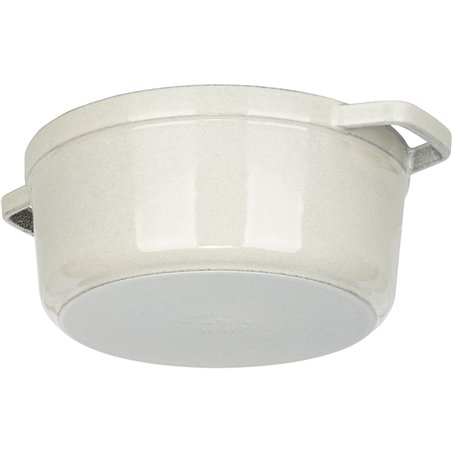 Staub La Cocotte 24cm rund, weisser Trüffel, Gusseisen