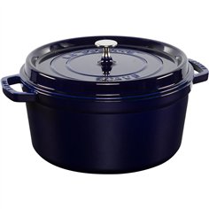 Staub La Cocotte 28cm rund, dunkelblau, Gusseisen