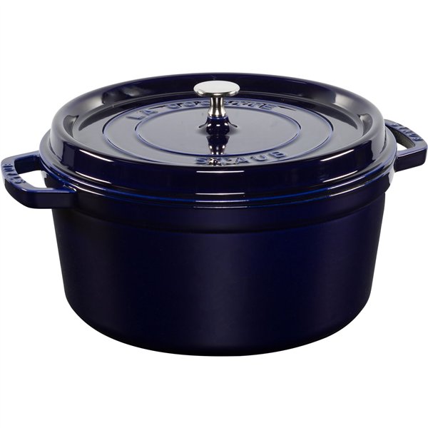 Staub La Cocotte 28cm rund, dunkelblau, Gusseisen