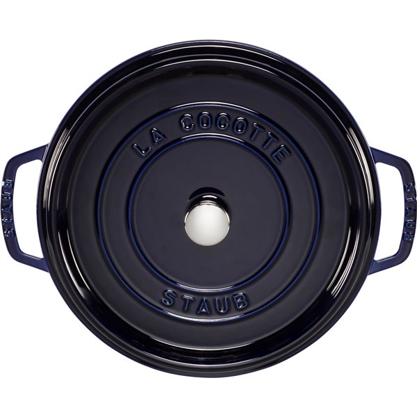 Staub La Cocotte 28cm rund, dunkelblau, Gusseisen