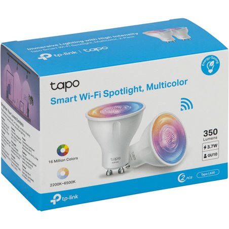 Tapo L630 GU10 (2 pezzi) lampada intelligente LED, RGB
