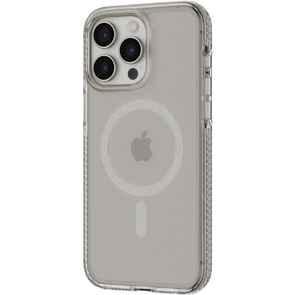 Tech21 EvoCrystal Case MagSafe iP 15 Pro Max Natural Titanium