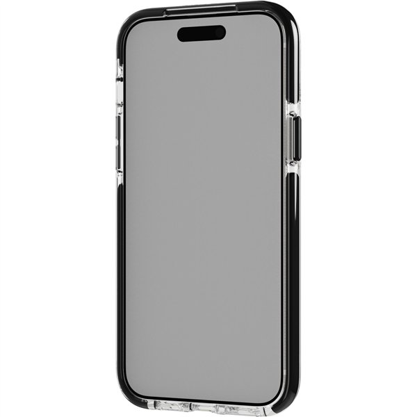 Tech21 EvoCrystal Kick custodia MagSafe iP 15 Plus trasp./nero