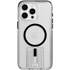 Tech21 EvoCrystal Kick custodia MagSafe iP 15 Pro Max trasp./ne.