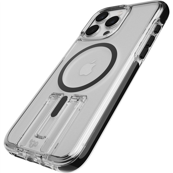 Tech21 EvoCrystal Kick custodia MagSafe iP 15 Pro Max trasp./ne.