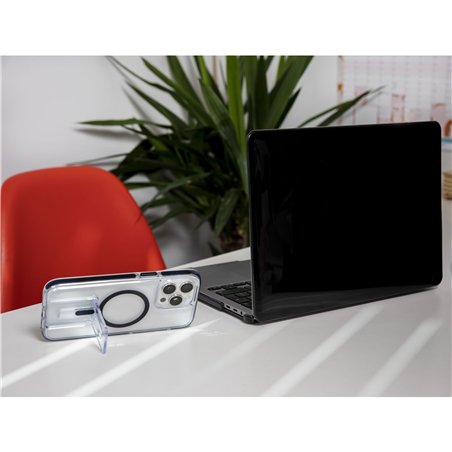 Tech21 EvoCrystal Kick custodia MagSafe iP 15 Pro Max trasp./ne.