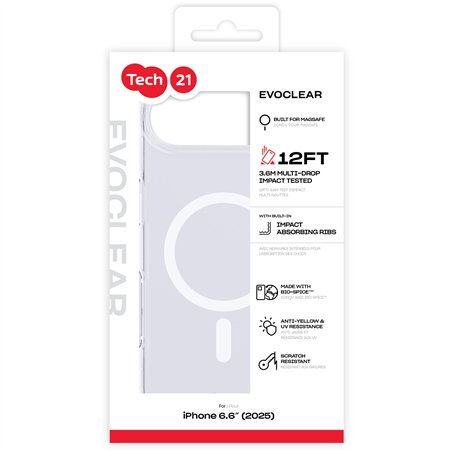 Tech21 EvoClear custodia MagSafe per iPhone 17 Air Clear