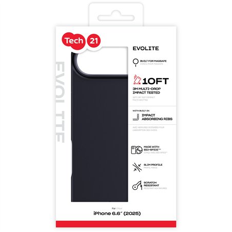 Tech21 EvoLite custodia MagSafe per iPhone 17 Air nero