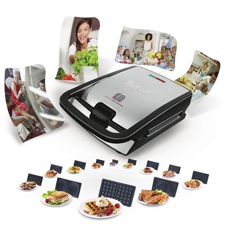 Tefal SW 854 D Snack Collection Tostapane per Waffle e sandwich